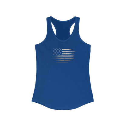 Patriotic Women's Racerback Tank Top | USA Flag Shirt ( TONS OF COLORS )