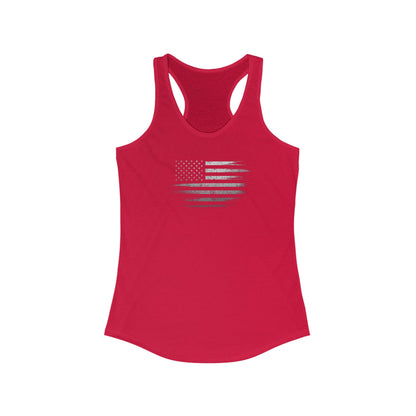 Patriotic Women's Racerback Tank Top | USA Flag Shirt ( TONS OF COLORS )