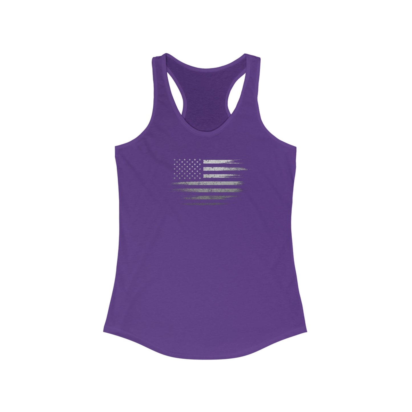 Patriotic Women's Racerback Tank Top | USA Flag Shirt ( TONS OF COLORS )