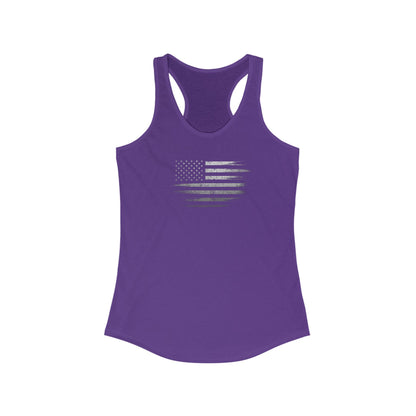 Patriotic Women's Racerback Tank Top | USA Flag Shirt ( TONS OF COLORS )