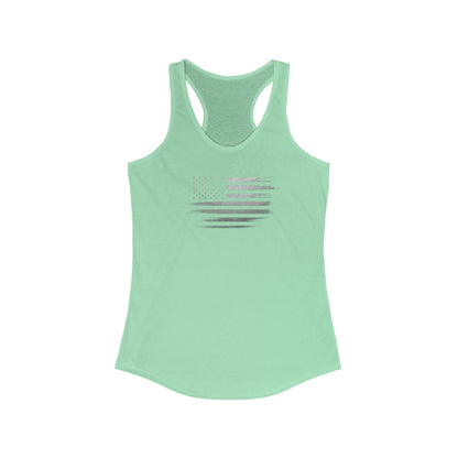 Patriotic Women's Racerback Tank Top | USA Flag Shirt ( TONS OF COLORS )