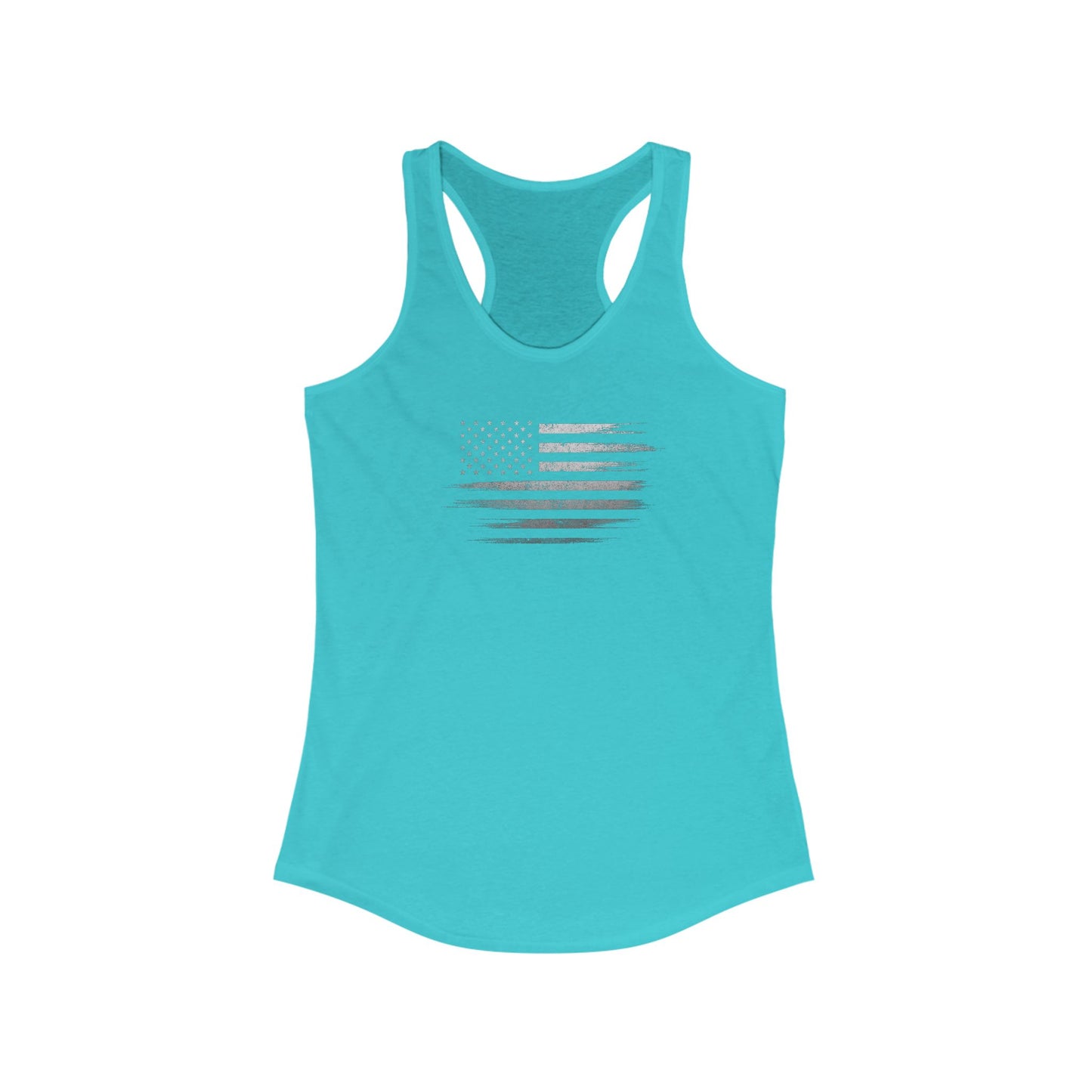 Patriotic Women's Racerback Tank Top | USA Flag Shirt ( TONS OF COLORS )