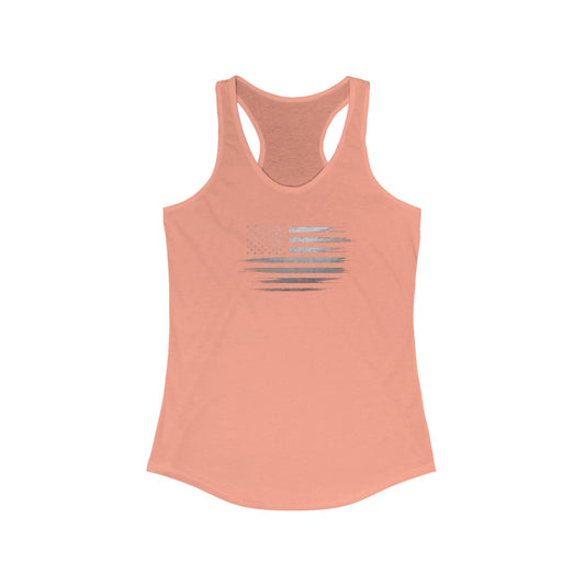 Patriotic Women's Racerback Tank Top | USA Flag Shirt ( TONS OF COLORS )