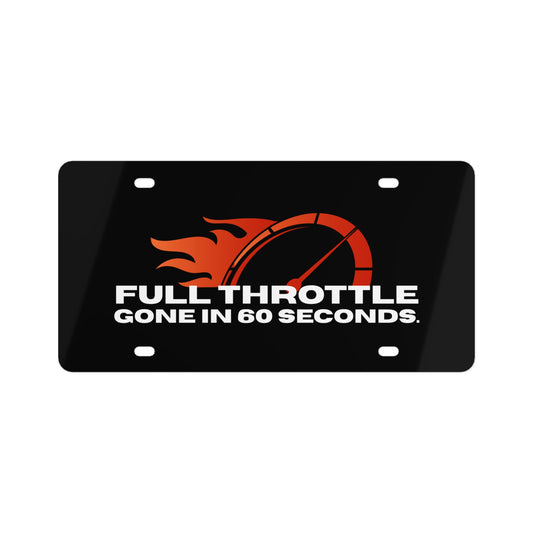 Gone In 60 Seconds License Plate
