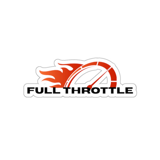 Full Throttle Die-Cut Stickers